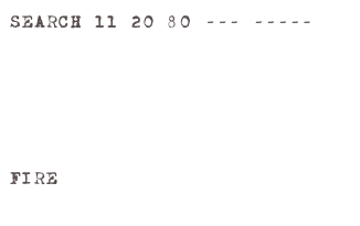 SEARCH 11 20 80 --- -----






FIRE